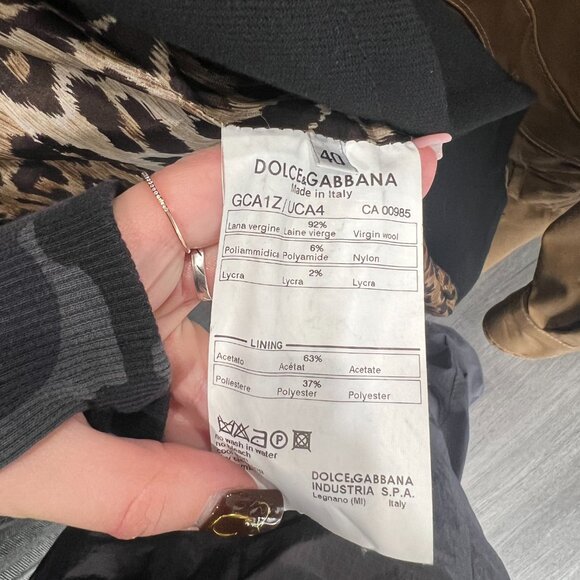 Dolce & Gabbana Black Slim Zip Blazer Wool Jacket size IT 40/4 - Picture 11 of 11